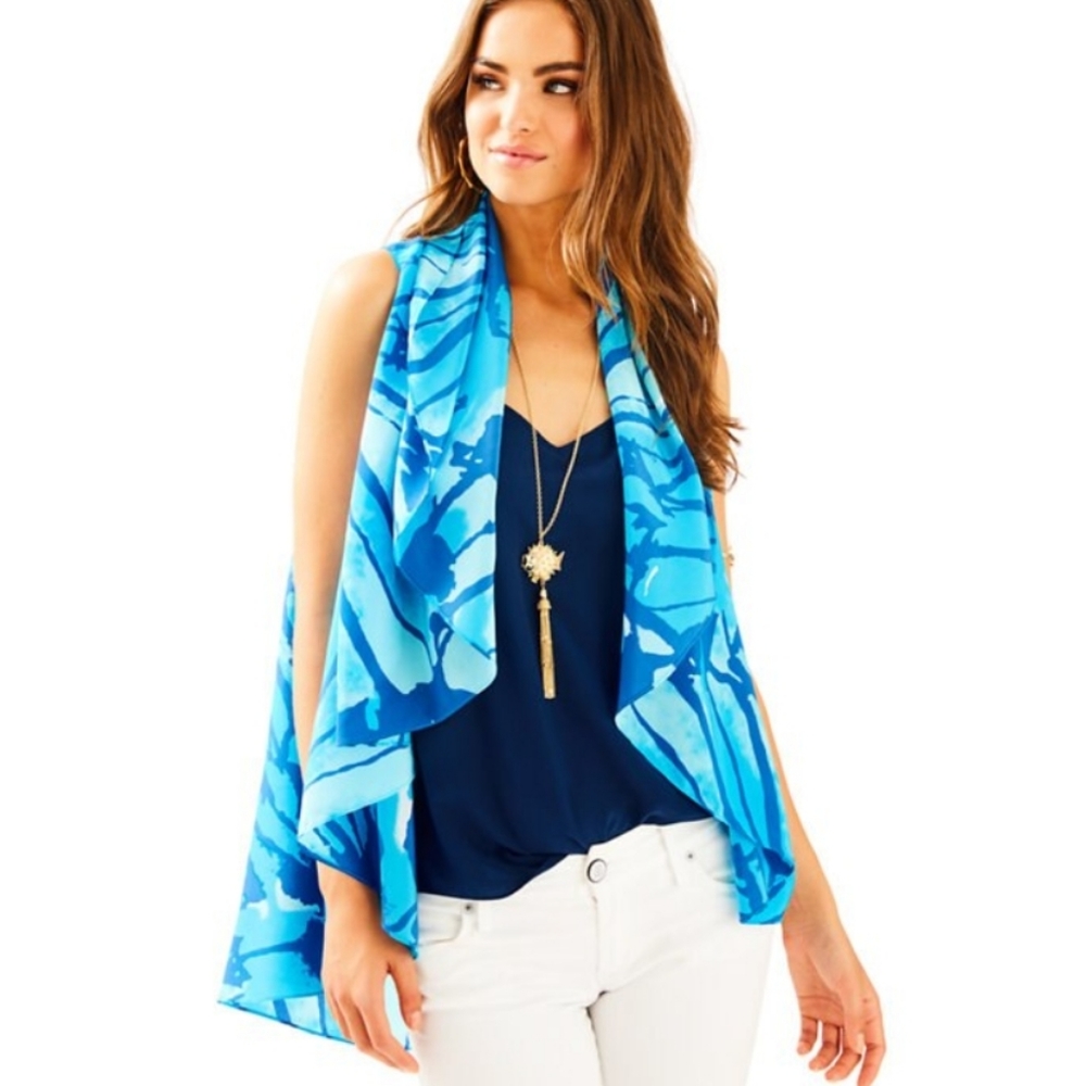 NWOT Lilly Pulitzer STASIA SILK VEST